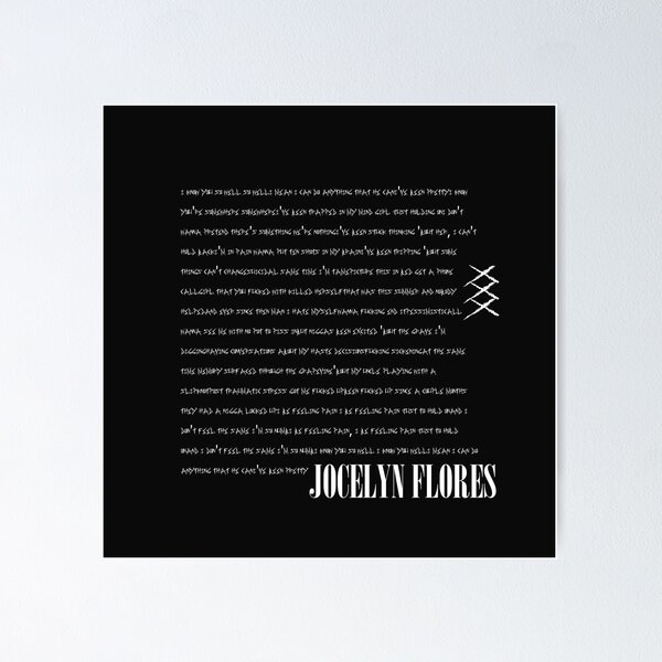Jocelyn flores lyrics, xxxtentacion, simple minimalist Poster RB3010 product Offical xxxtentacion1 Merch