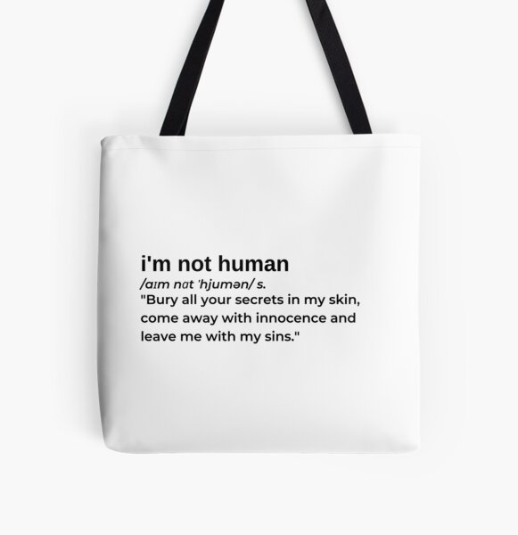 I'm Not Human by XXXTentacion All Over Print Tote Bag RB3010 product Offical xxxtentacion1 Merch