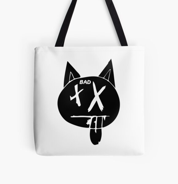 Funny cat Xxxtentacion Shop,Bad Vibes forever   All Over Print Tote Bag RB3010 product Offical xxxtentacion1 Merch